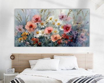 Summer blossoms in watercolour magic