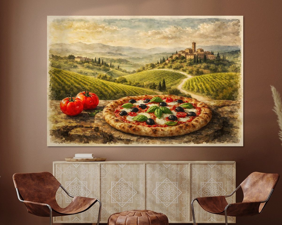 Example of the artwork in a room