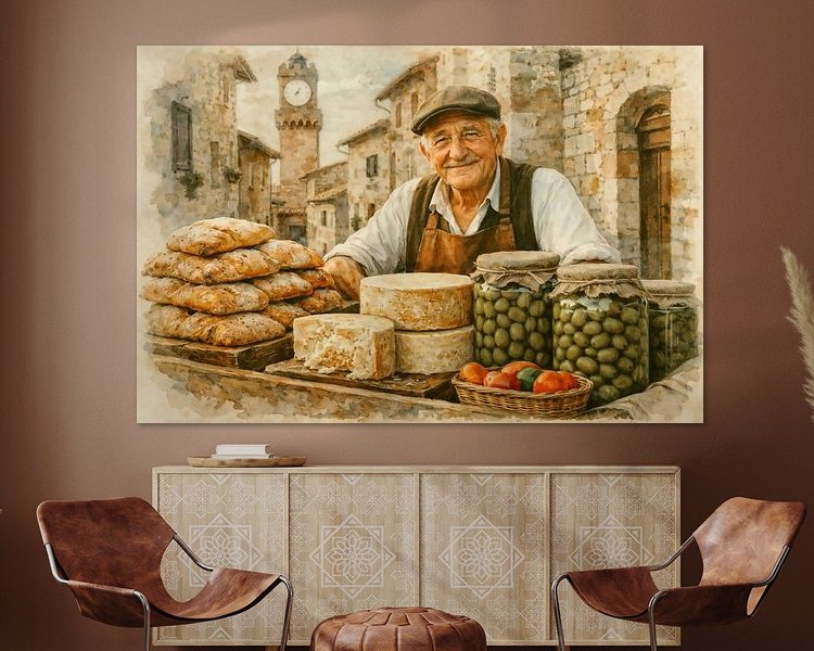 Example of the artwork in a room