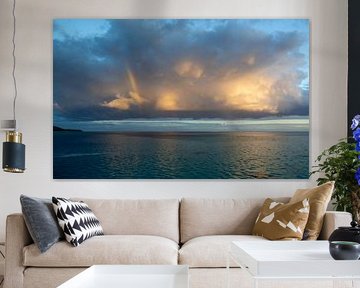 Rainbow in the clouds by Joost Doude van Troostwijk