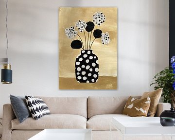 Modern Vase with Floral Vibes van I ❤ Bloemen