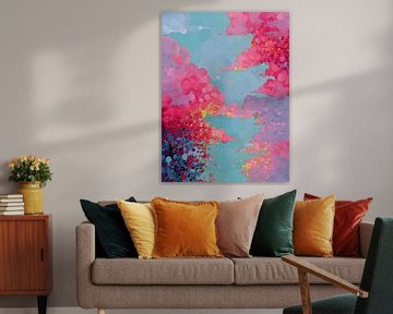 Bunter Seifenblasentanz von Wunderbare Kunst