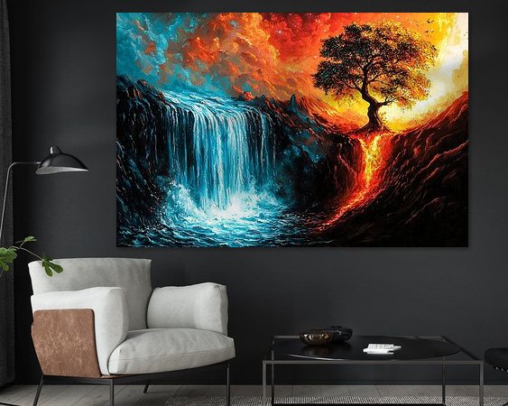 Example of the artwork in a room