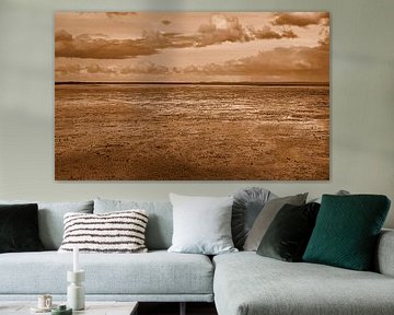 Slufter Texel in Sepia. von Jose Lok