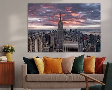 Manhattan Abendhimmel von Joachim G. Pinkawa