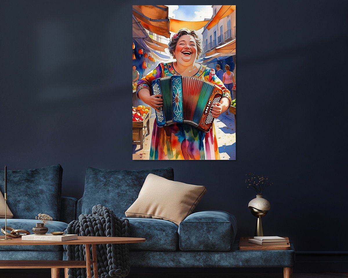 Example of the artwork in a room