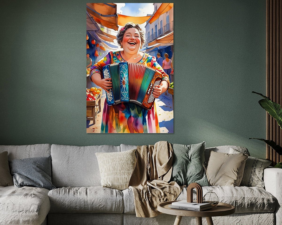 Example of the artwork in a room
