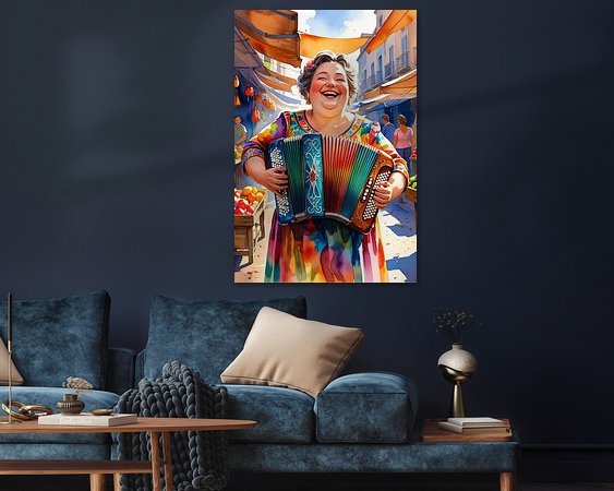Example of the artwork in a room