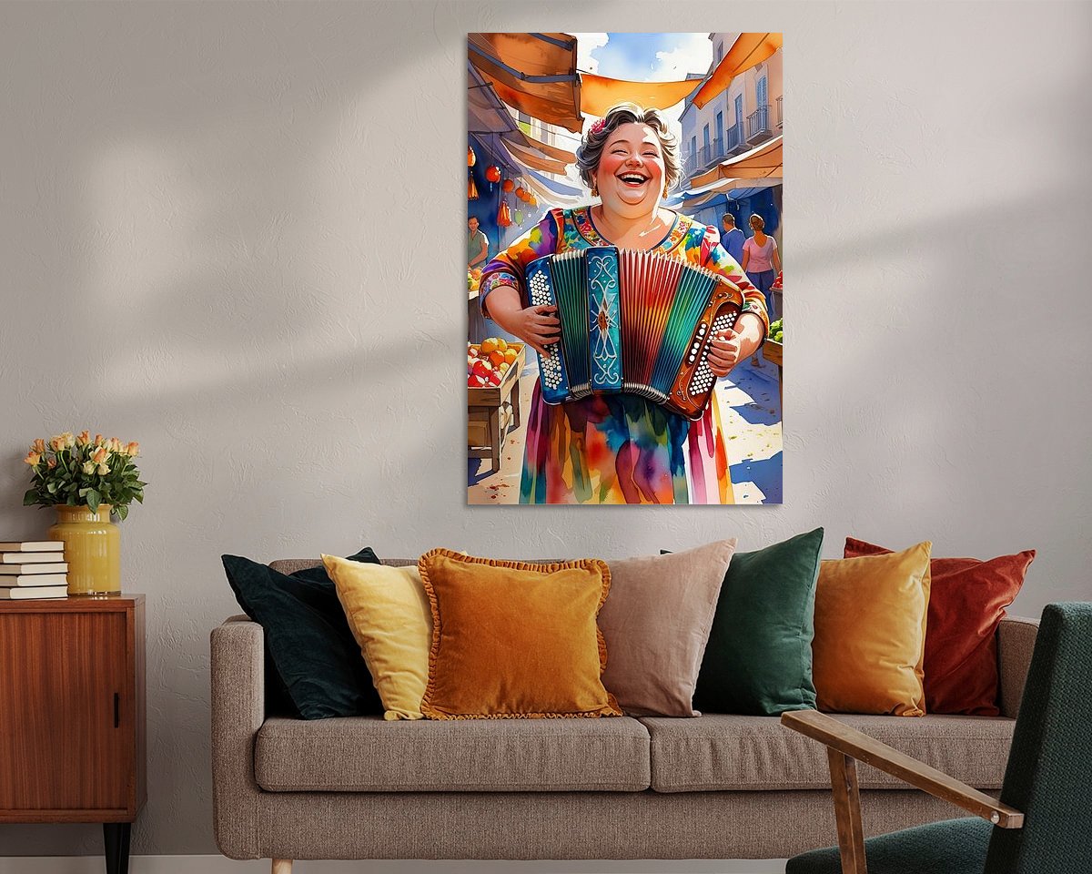 Example of the artwork in a room