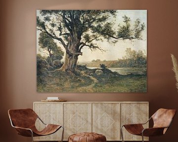 Arbre au bord de la rivière sur Apolo Prints