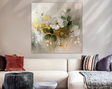 Elegant Botanical illustration of wild roses by Studio Pieternel