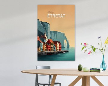 De witte kliffen van Etretat van Skyfall