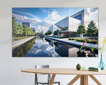 Architecture with reflection by Mustafa Kurnaz