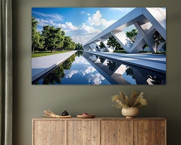 Architecture with reflection by Mustafa Kurnaz