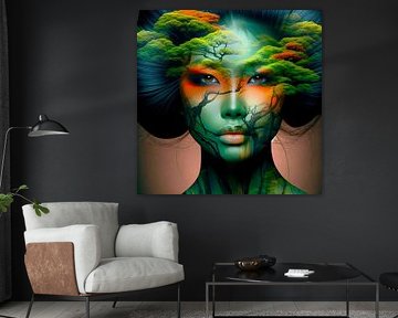 Nature-loving geisha exposure by A.D. Digital ART