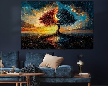 Arbre mystique du soleil et de la lune sur Art & Soul Creations