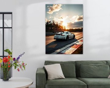Porsche 911 GT3 RS Weißer Sonnenuntergang von MIROKKU