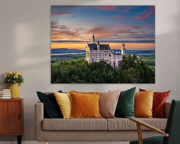 Schloss Neuschwanstein in Bayern, Deutschland von Michael Abid
