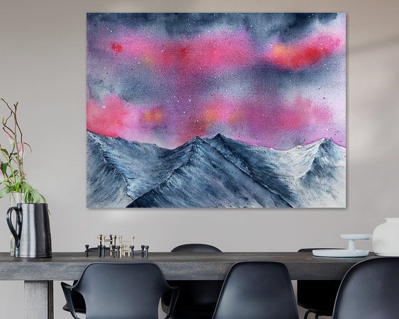 Example of the artwork in a room