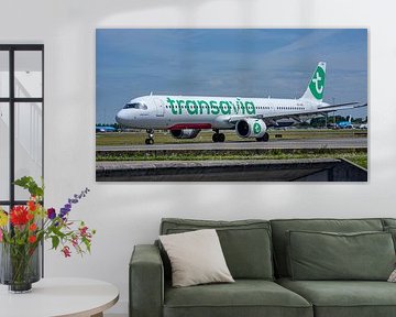 Transavia Airbus A321neo passenger aircraft.