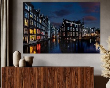 Oudezijds Voorburgwal Amsterdam van Wil Crooymans