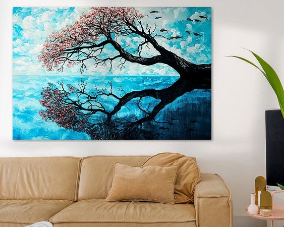 Example of the artwork in a room