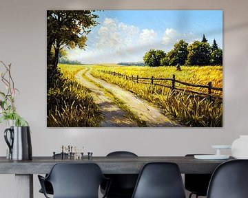 Zonovergoten landweg met velden van Imperial Art House