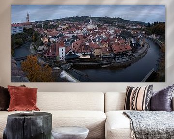Panorama de la ville de Cesky Krumlov