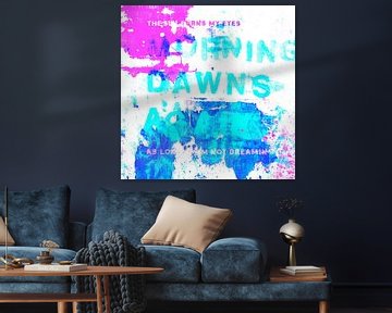 Morning Dawns Again (pink & blue) van Feike Kloostra