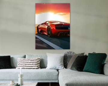 Lamborghini Murcielago Roter Sonnenuntergang