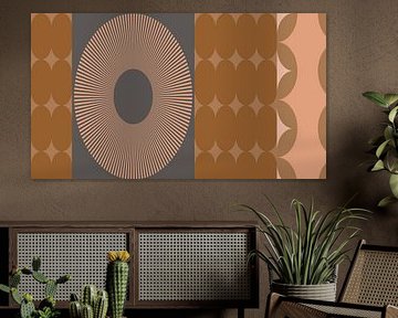70s Retro geometrische kunst V van Dina Dankers