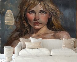 Example of the artwork in a room