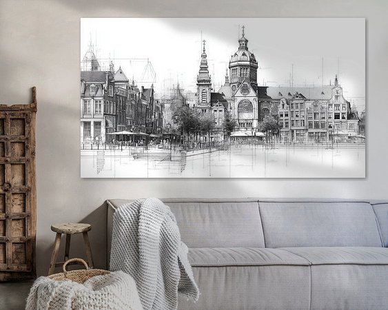 Example of the artwork in a room
