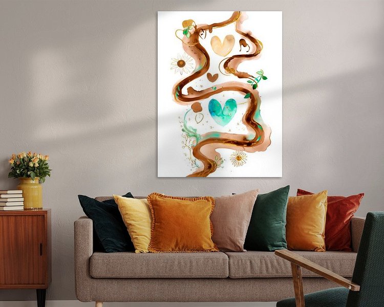 Example of the artwork in a room