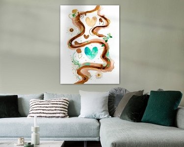 Example of the artwork in a room