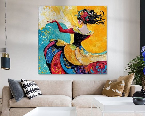 Example of the artwork in a room