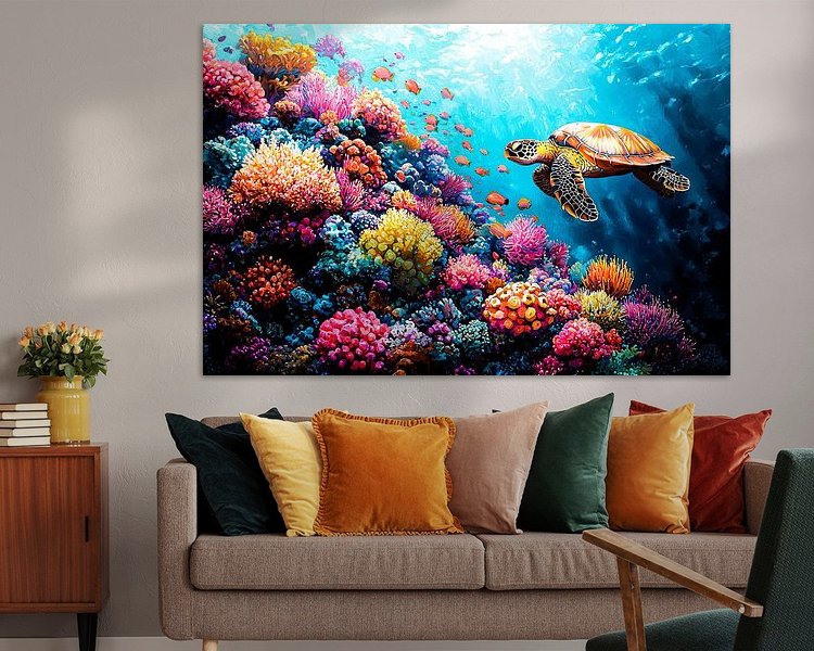 Example of the artwork in a room