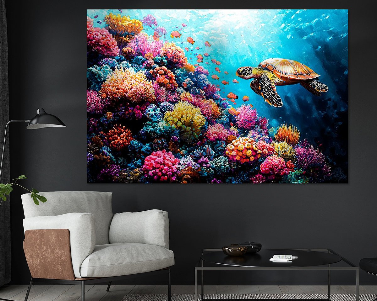 Example of the artwork in a room