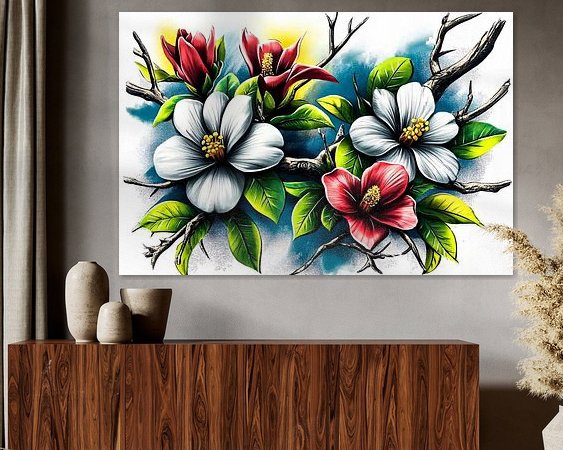 Example of the artwork in a room