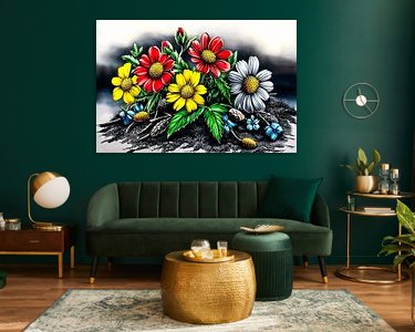 Example of the artwork in a room