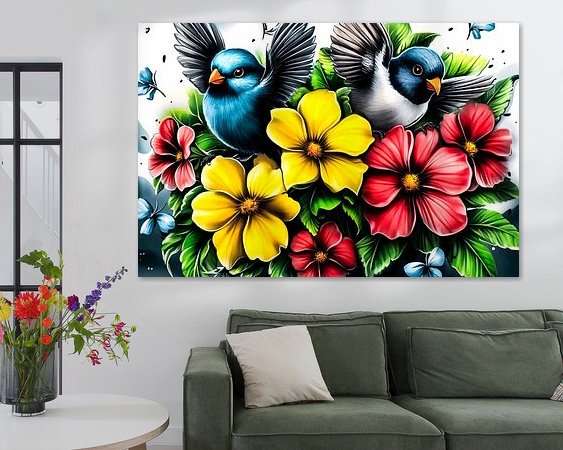 Example of the artwork in a room
