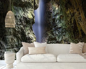 Waterfall in the Breitachklamm gorge near Oberstdorf in Bavaria by Rico Ködder