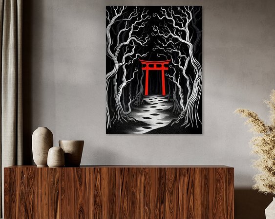 Example of the artwork in a room