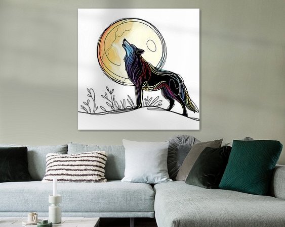 Example of the artwork in a room