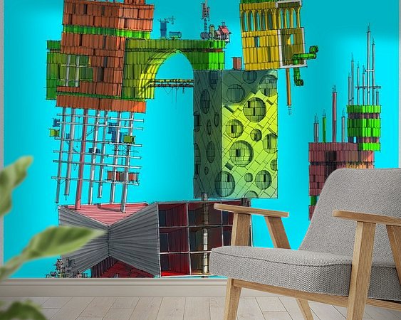 Example of the artwork in a room