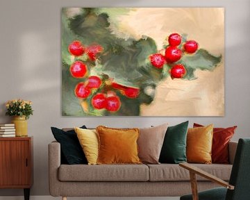 Skimmia Stilte in Rood