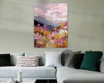 Bloemenlandschap in de Bergen van Gypsy Galleria