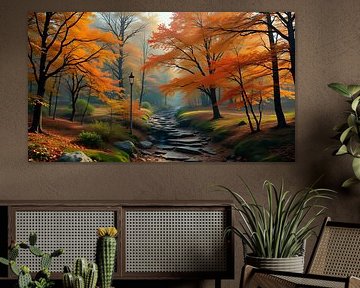 Colourful forest by Jean Pierre