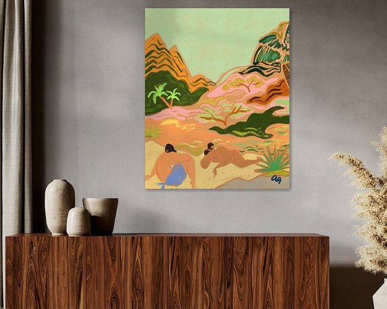 Example of the artwork in a room