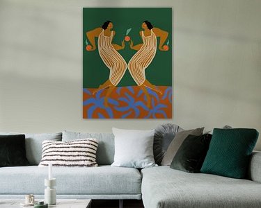 Example of the artwork in a room
